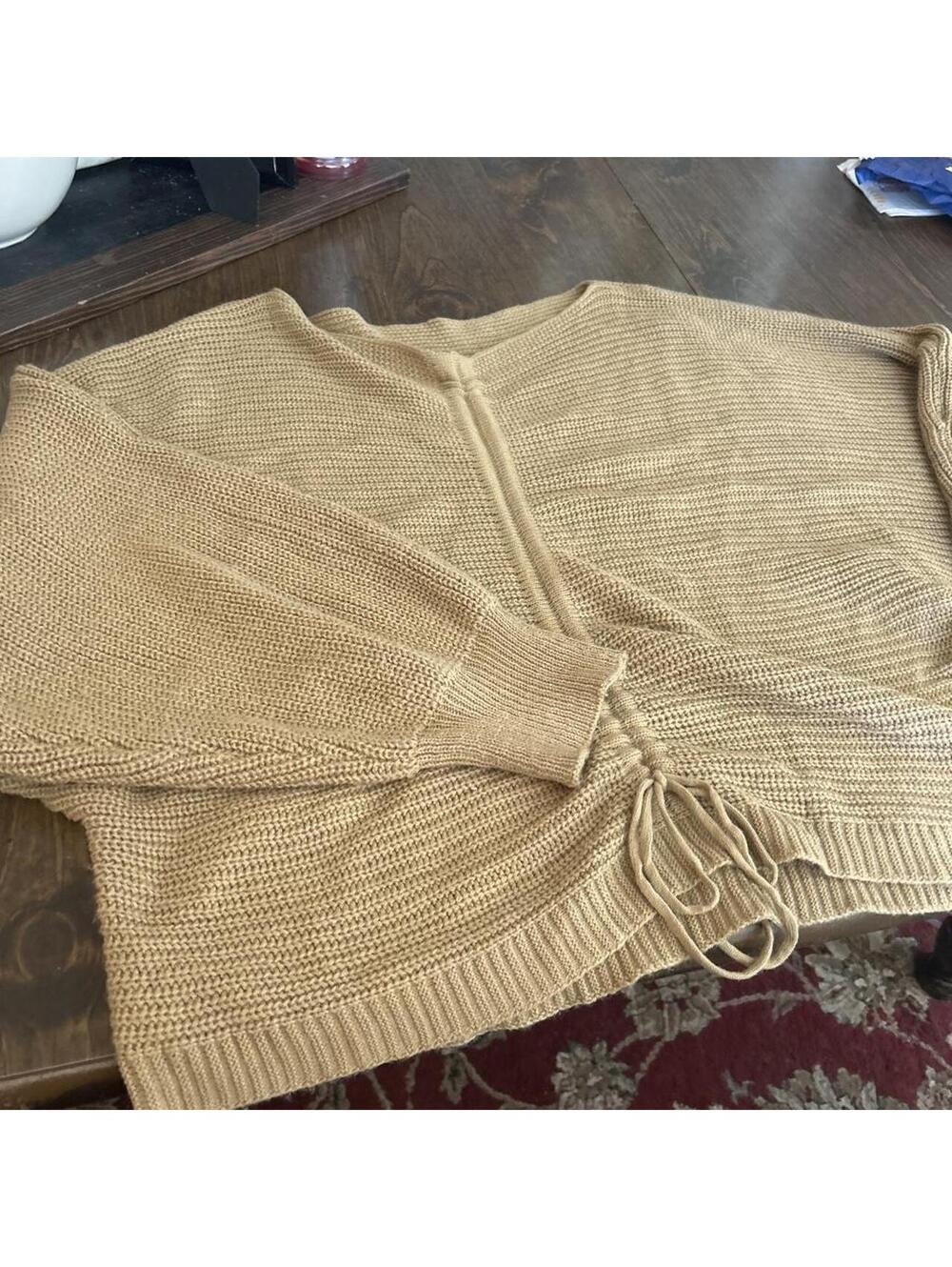 Shein Women's Tan and Brown Jumper